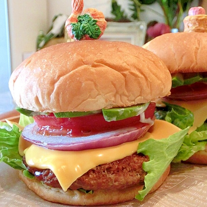 アボカドバーガー レシピ 作り方 By ネコの手 楽天レシピ